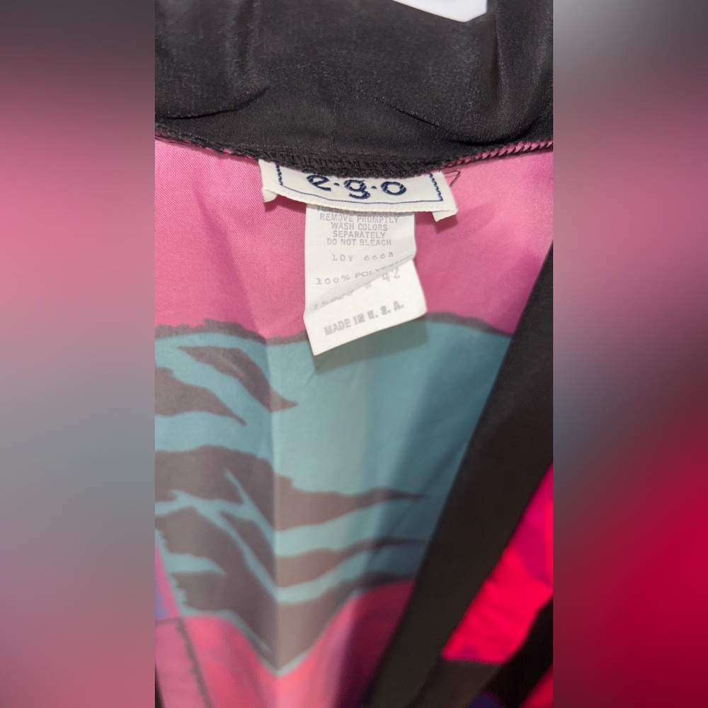 EGO Vintage Multicolor Women's Kimono Jacket - Picture 2 of 5